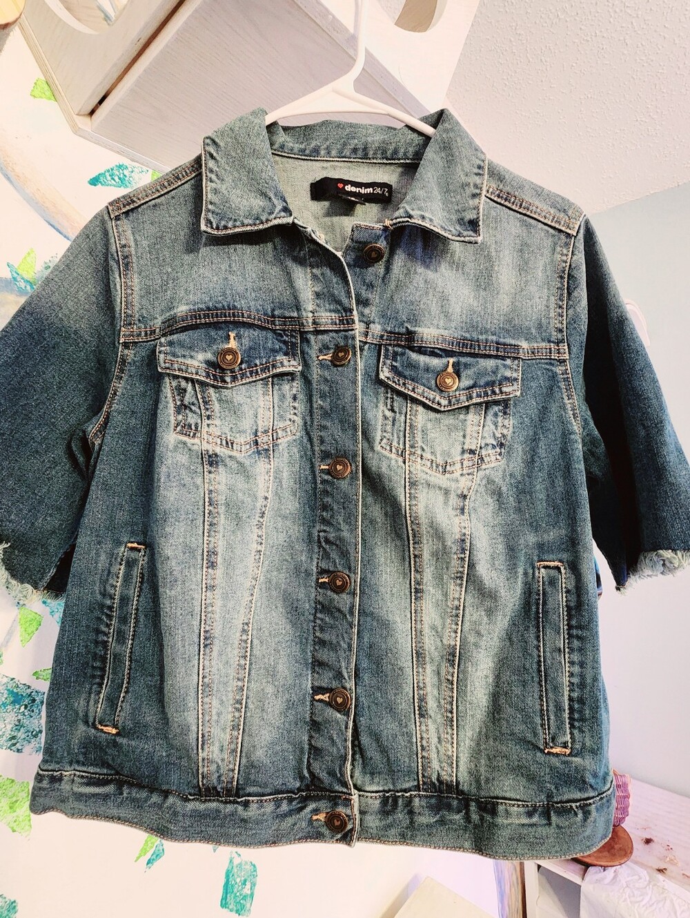 NWT Short Sleeve Denim Jacket 12